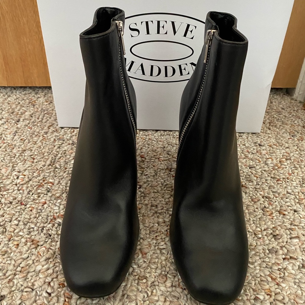 Steve Madden Black Booties